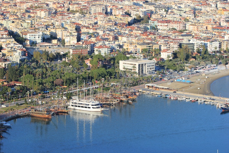 Вид на порт Аланьи из крепости