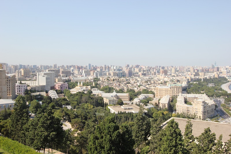 Панорама Баку из Нагорного парка