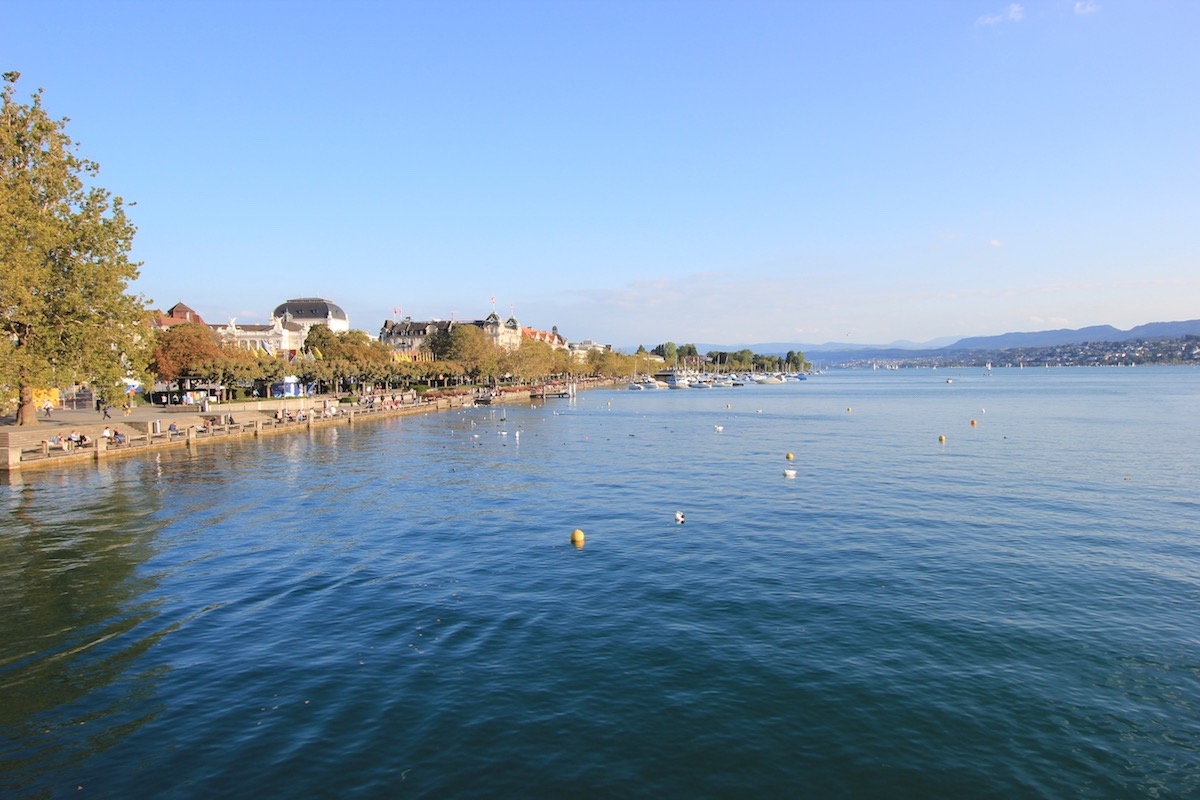 Вид на Цюрихское озеро