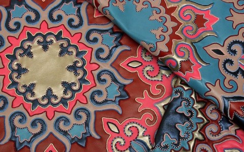 сахтиан, кожаная мозаика, казанский шов