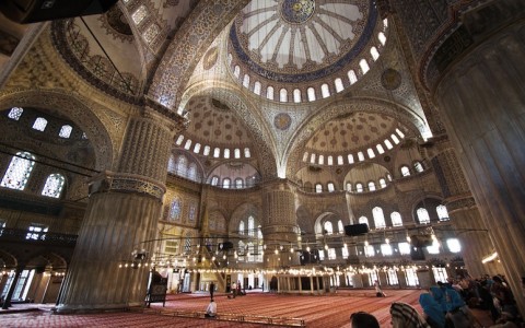 Голубая мечеть, Султан-Ахмет, Стамбул, интерьер