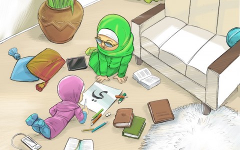 девочки, книги, Коран, подружки